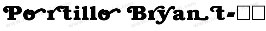 Portillo Bryant字体转换